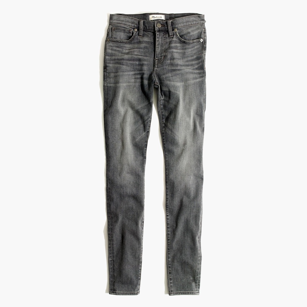 MADEWELL 9” High Riser Skinny Skinny Jeans in Shaw Wash